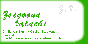 zsigmond valachi business card